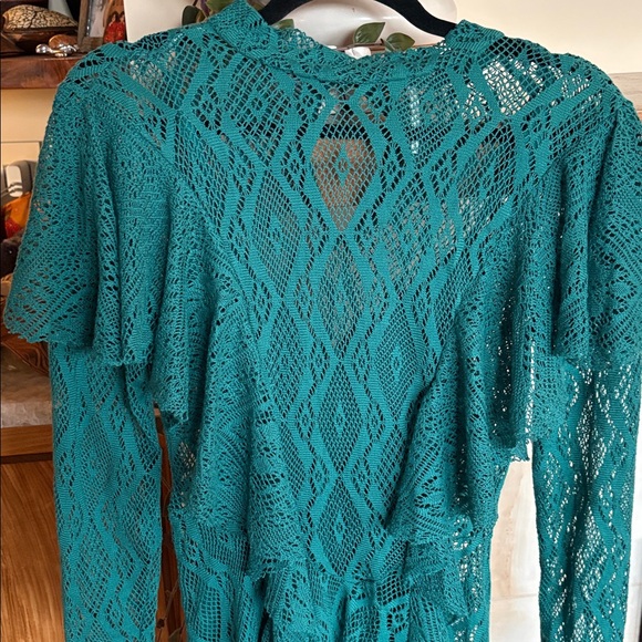 Free People Lace Long Sleeve Dress - Picture 2 of 4